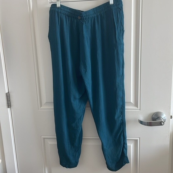 NWT PrAna Women’s Hele Mai Pant Petrol Blue Casual Pants - Size Medium - Picture 4 of 10